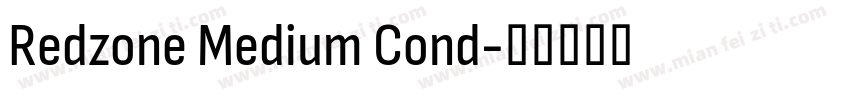 Redzone Medium Cond字体转换